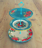 PIONEER WOMAN COLLECTION CAKE STAND 3-TIERED #001