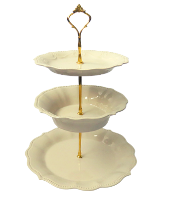 PIONEER WOMAN COLLECTION CAKE STAND 3-TIERED #005