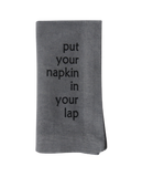 Cotton Imprinted Napkins: manners set #2